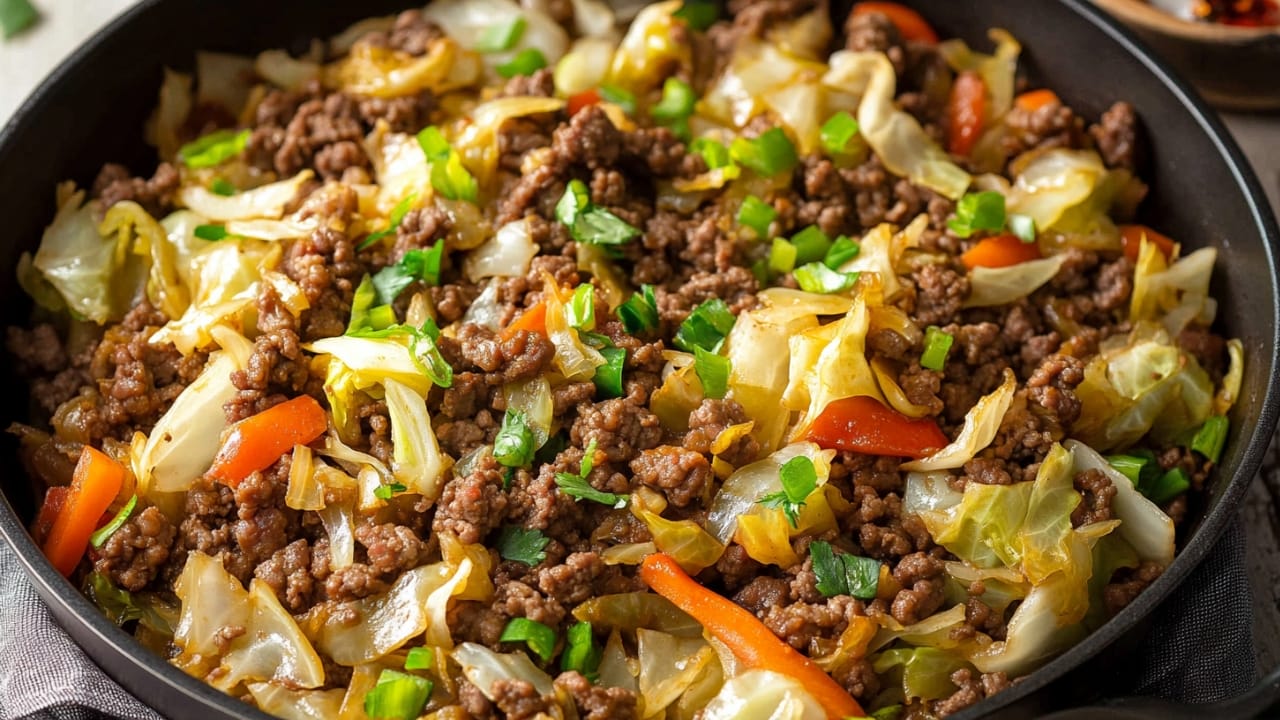 14 Easy Weeknight Dinners to Add to Your Recipe Rotation 14 14 Easy Weeknight Dinners to Add to Your Recipe Rotation - Healthy Ground Beef and Cabbage Stir fry