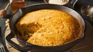 A Slice of Heritage: Gramma's Perfect Cornbread Recipe 1 A Slice of Heritage: Gramma's Perfect Cornbread Recipe - Homemade Southern Style Cornbread in a Skillet ss235905862 degm