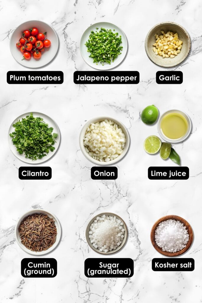 How to Make Salsa So Good, You’ll Skip the Restaurant 3 How to Make Salsa So Good, You’ll Skip the Restaurant - Homemade Salsa Ingredients