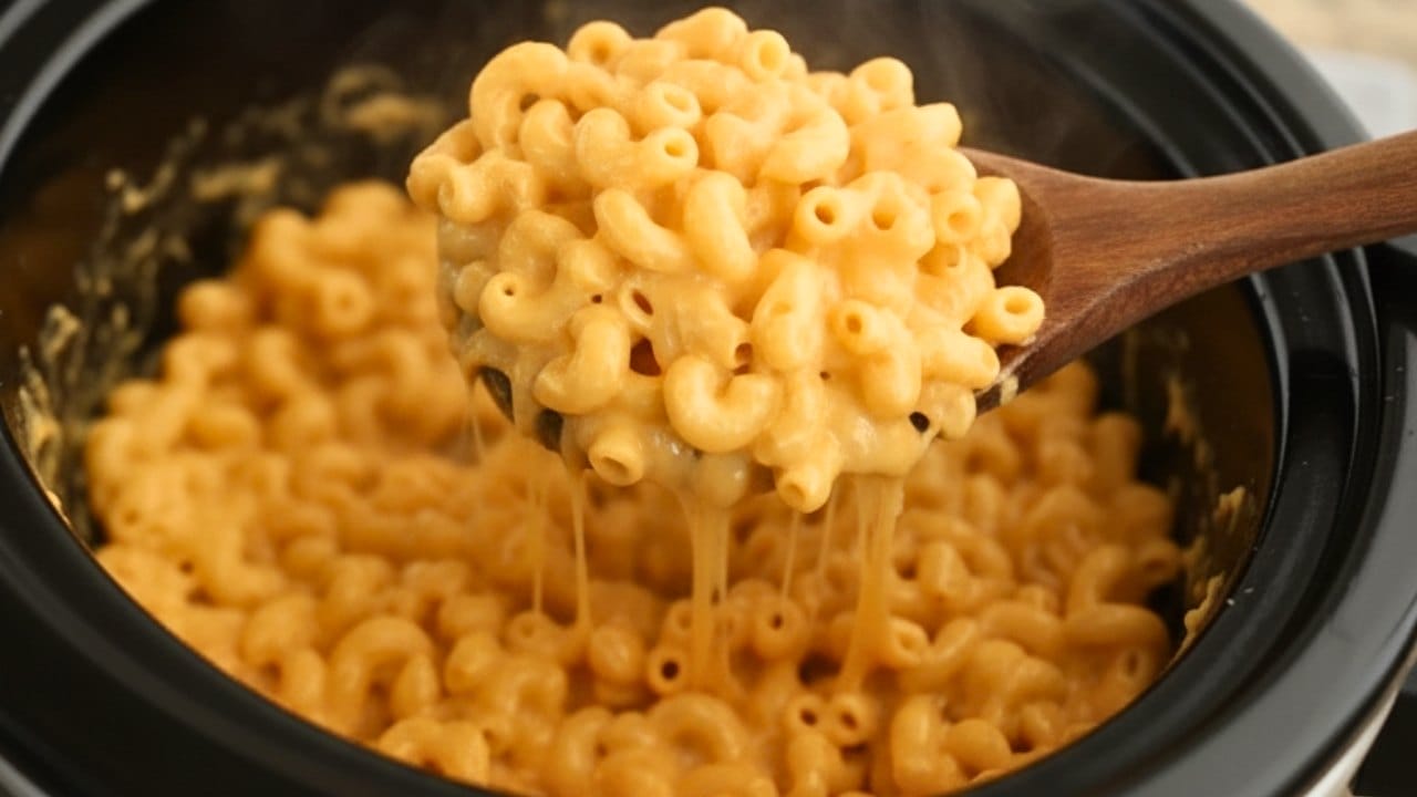 This Slow-Cooker Mac & Cheese Recipe Delivers Cheesy Perfection 2 This Slow-Cooker Mac & Cheese Recipe Delivers Cheesy Perfection - Mac and cheese