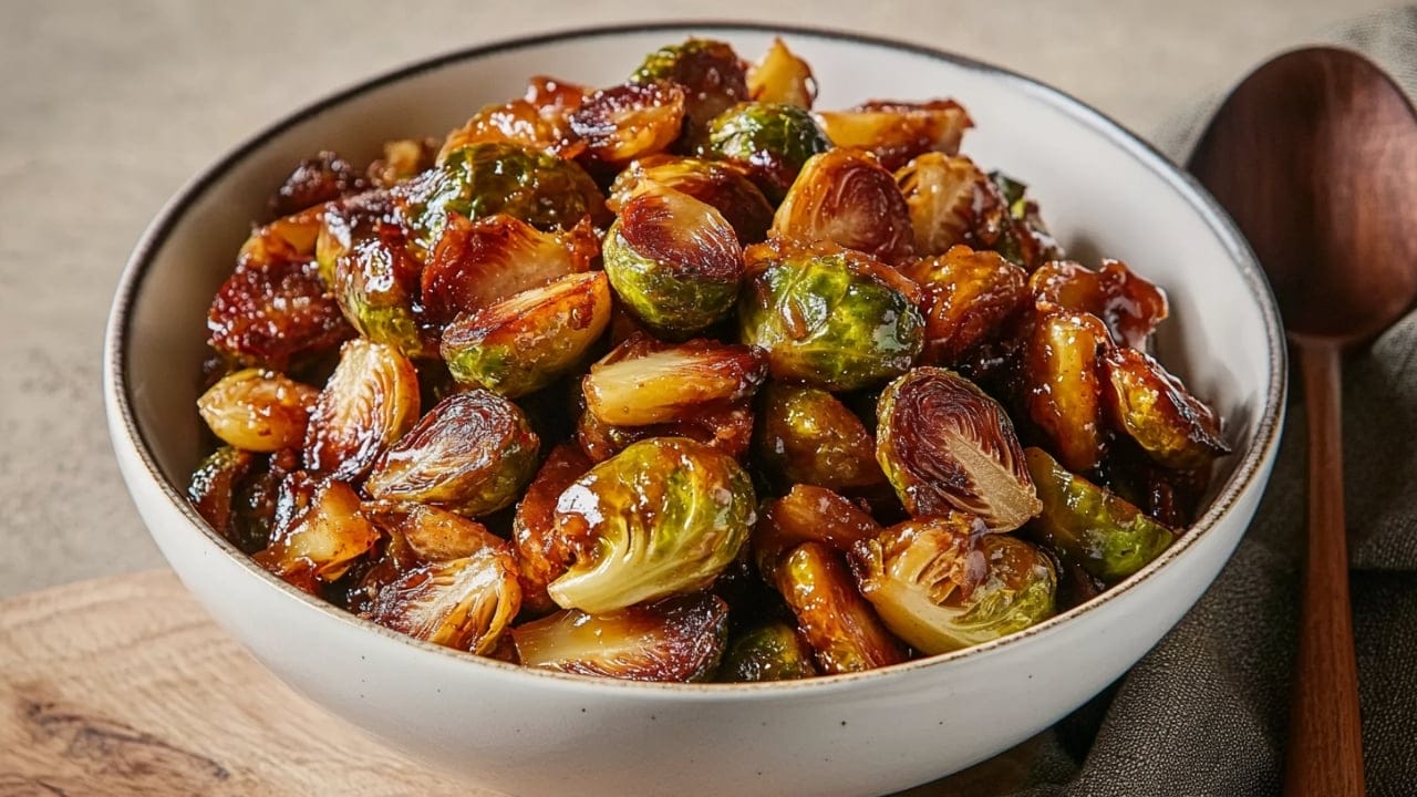 30 Healthy Dinner Recipes for Cozy Fall Nights 13 30 Healthy Dinner Recipes for Cozy Fall Nights - Maple Glazed Brussels Sprouts