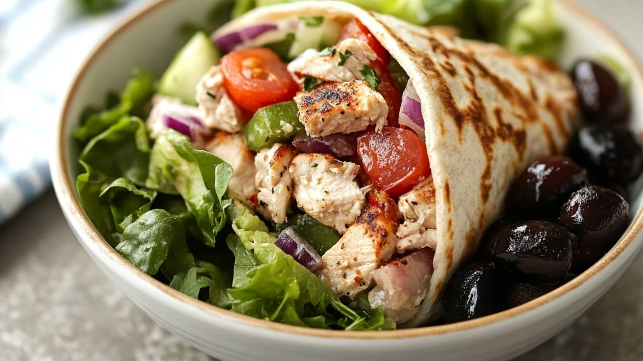 14 Easy Weeknight Dinners to Add to Your Recipe Rotation - Mediterranean Chicken Wraps