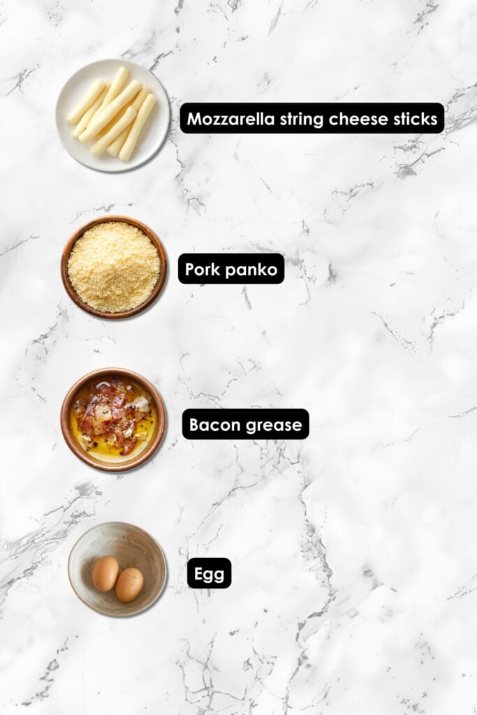 Crispy, Golden Mozzarella Sticks: A Carnivore-Friendly Recipe 3 Crispy, Golden Mozzarella Sticks: A Carnivore-Friendly Recipe - Mozzarella Sticks Ingredients