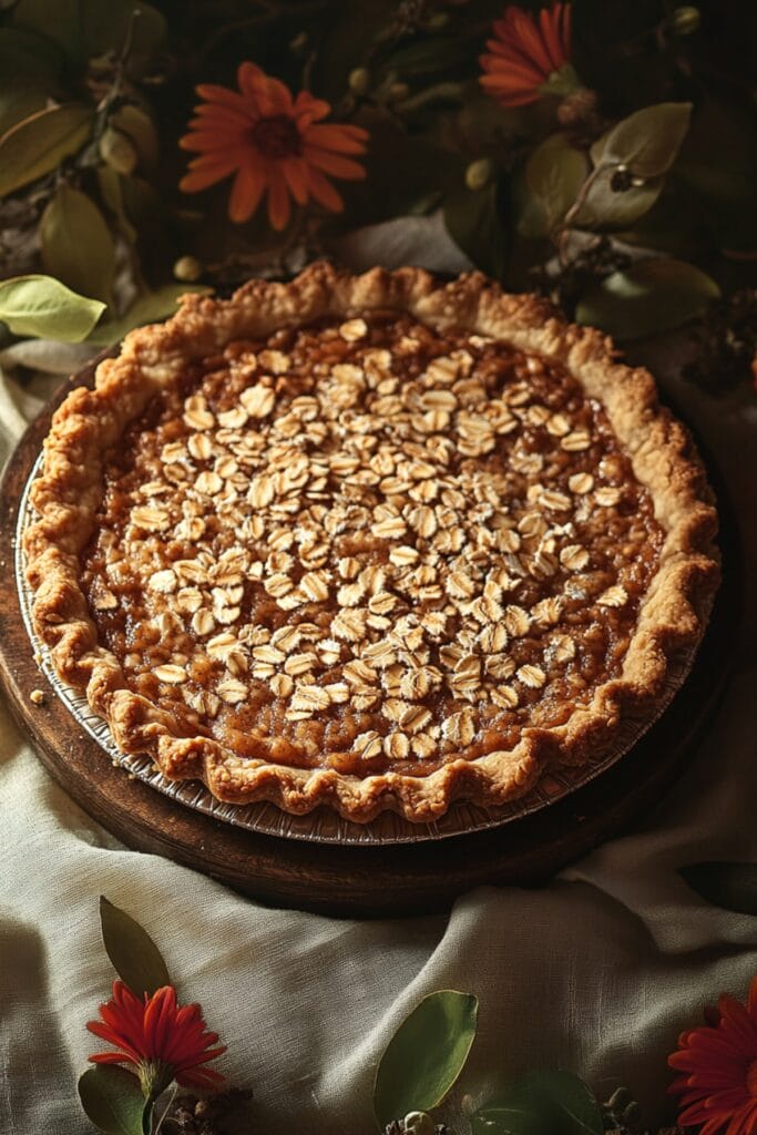 Warm, Gooey Oatmeal Pie Recipe Perfect for Fall & Winter Desserts 2 Warm, Gooey Oatmeal Pie Recipe Perfect for Fall & Winter Desserts - Oatmeal Pie Pin