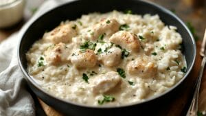 One-Pan Creamy Parmesan Chicken & Rice: 40 Minutes 1 One-Pan Creamy Parmesan Chicken & Rice: 40 Minutes - One Pan Creamy Parmesan Chicken and Rice