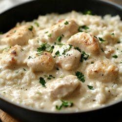 One-Pan Creamy Parmesan Chicken & Rice: 40 Minutes 4 One-Pan Creamy Parmesan Chicken & Rice: 40 Minutes - One Pan Creamy Parmesan Chicken and Rice
