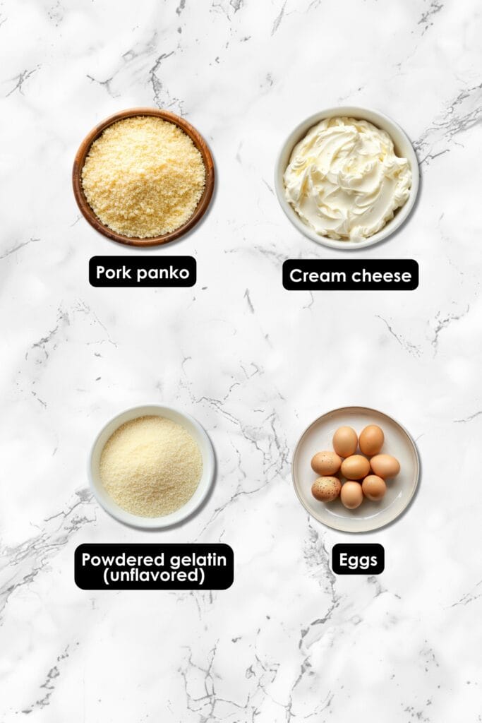 Carnivore Panko Noodles Recipe: A Low-Carb Pasta Alternative 3 Carnivore Panko Noodles Recipe: A Low-Carb Pasta Alternative - Panko Noodles Ingredients