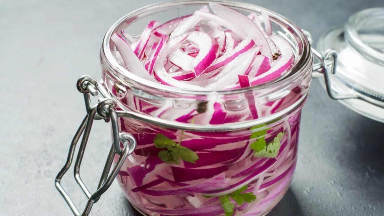 Beat Spoilage: How to Keep Onions Fresh for Months - Pickled chopped red onion in vinegar dp323228390 dnoh