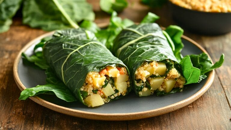 Easy Vegan Potato-Quinoa Wraps with Creamy Brazil Nut Sauce - Potato Quinoa Wraps with Brazil Nut Cream mid ia