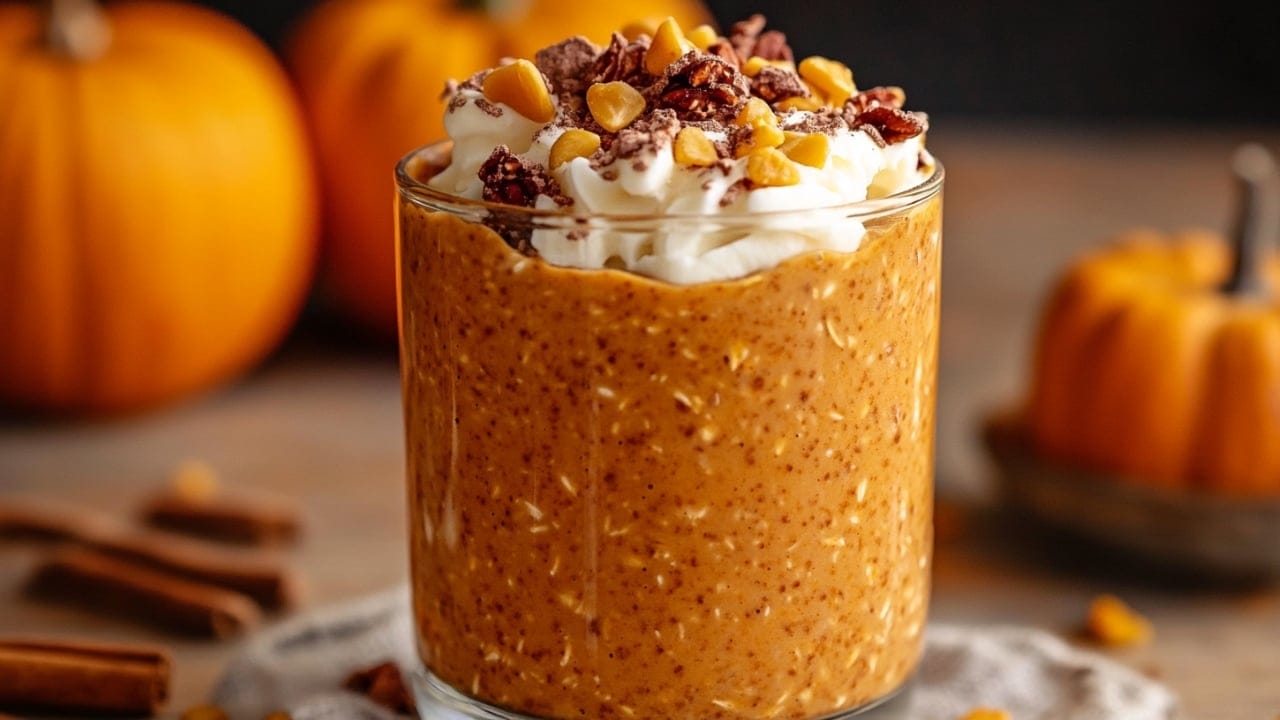 30 Healthy Dinner Recipes for Cozy Fall Nights 6 30 Healthy Dinner Recipes for Cozy Fall Nights - Pumpkin Spice Overnight Oats