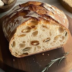 Slow-Fermented Sourdough with Roasted Garlic & Rosemary 4 Slow-Fermented Sourdough with Roasted Garlic & Rosemary - Roasted Garlic Rosemary Sourdough Bread 1