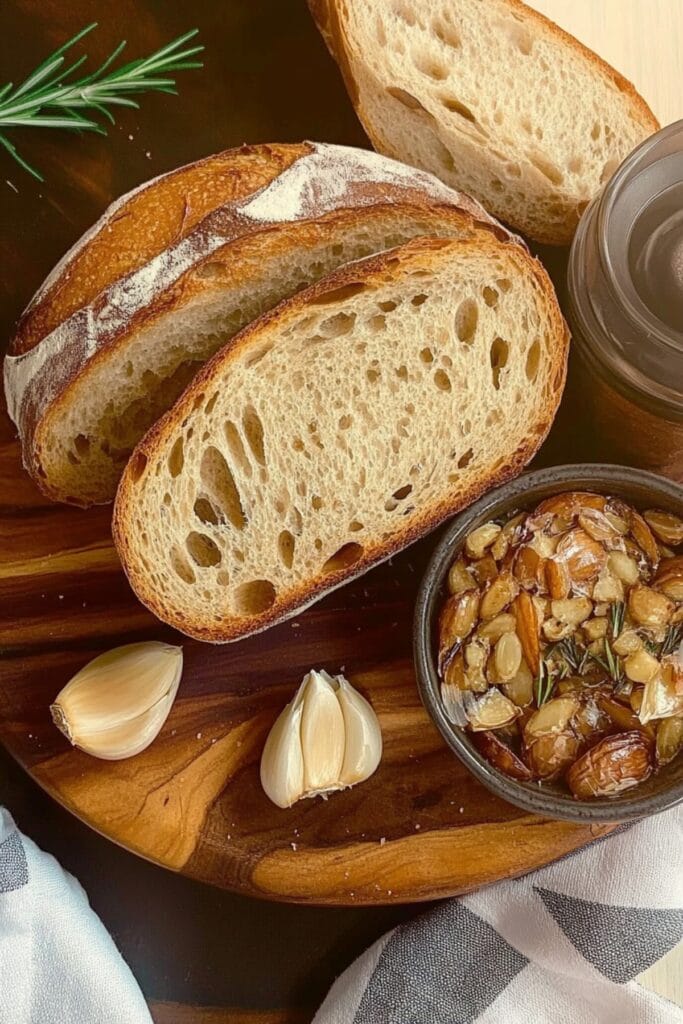 Slow-Fermented Sourdough with Roasted Garlic & Rosemary 2 Slow-Fermented Sourdough with Roasted Garlic & Rosemary - Roasted Garlic Rosemary Sourdough Bread Pin