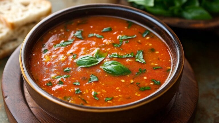 Perfectly Balanced Roasted Tomato Basil Soup Recipe + Storage Hacks 5 Perfectly Balanced Roasted Tomato Basil Soup Recipe + Storage Hacks - Roasted Tomato Basil Soup