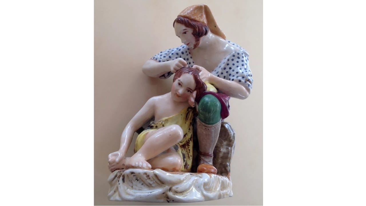 These 13 Rare Figurines Sold for Remarkable Prices 6 These 13 Rare Figurines Sold for Remarkable Prices - Russian Porcelain Gardner Catcher of Fleas