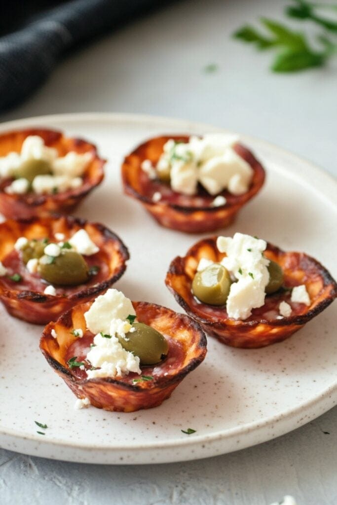 Crispy Salami Cups: A Perfect Low-Carb Carnivore Appetizer 3 Crispy Salami Cups: A Perfect Low-Carb Carnivore Appetizer - Salami Cups Variety