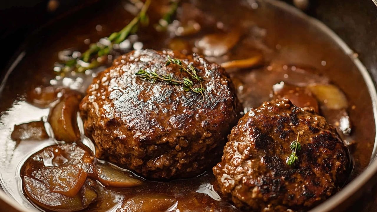 Warm Up This Fall with 18 Easy Slow Cooker Meals 12 Warm Up This Fall with 18 Easy Slow Cooker Meals - Salisbury Steak