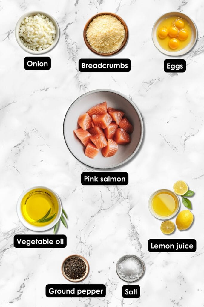 Southern Salmon Patties Recipe That’s Easy on Your Wallet 3 Southern Salmon Patties Recipe That’s Easy on Your Wallet - Salmon Patties Ingredients