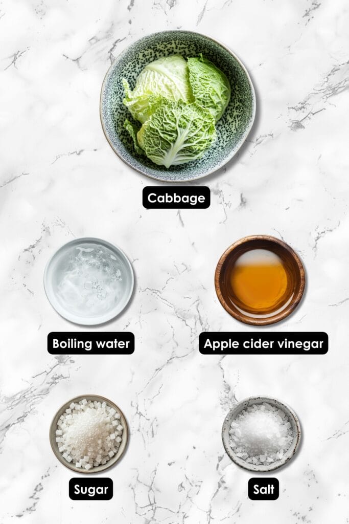 Fast & Easy Sauerkraut Recipe That’s Packed With Probiotics 3 Fast & Easy Sauerkraut Recipe That’s Packed With Probiotics - Sauerkraut Ingredients 1