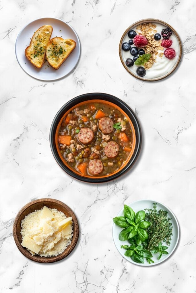 Warm Up with This Savory Sausage & Lentil Soup Recipe 3 Warm Up with This Savory Sausage & Lentil Soup Recipe - Sausage and Lentil Soup Pairing