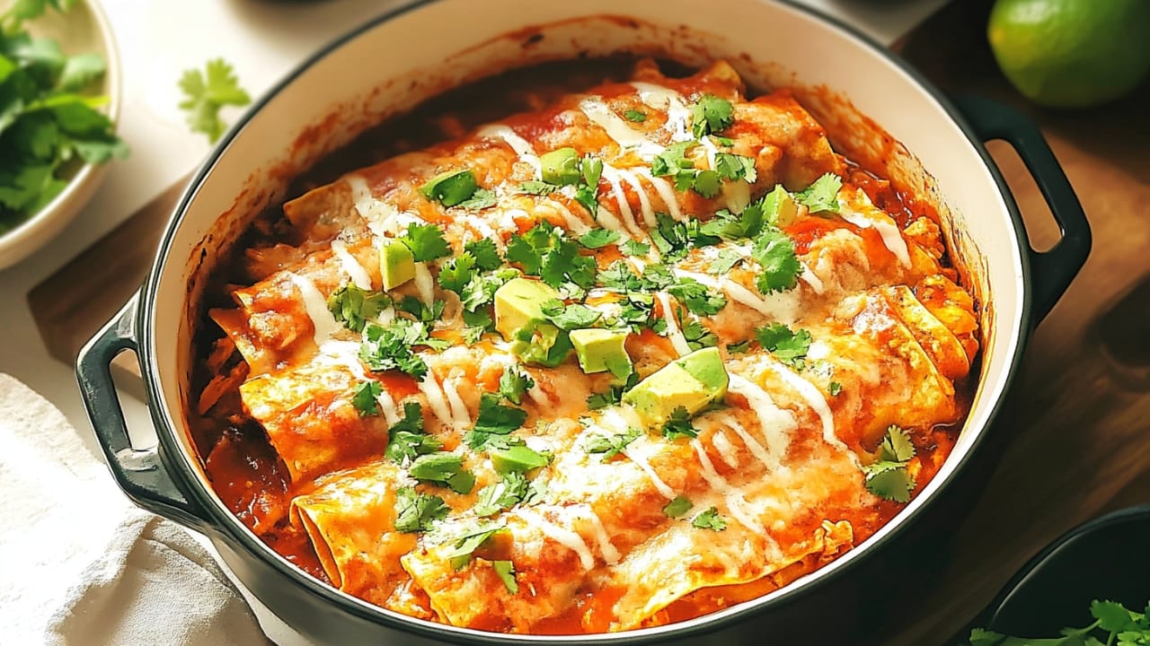Warm Up This Fall with 18 Easy Slow Cooker Meals 16 Warm Up This Fall with 18 Easy Slow Cooker Meals - Slow Cooker Chicken Enchiladas