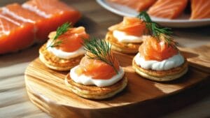 Smoked Salmon Blinis: A Carnivore-Inspired Recipe for Entertaining 1 Smoked Salmon Blinis: A Carnivore-Inspired Recipe for Entertaining - Smoked Salmon Blinis