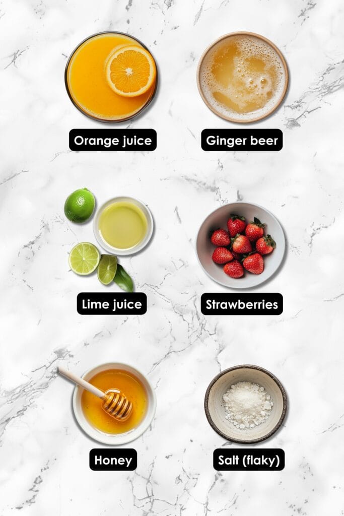 Strawberry Lime Mocktail Margarita Recipe for Festive Gatherings 3 Strawberry Lime Mocktail Margarita Recipe for Festive Gatherings - Strawberry Lime Mocktail Margarita Ingredients