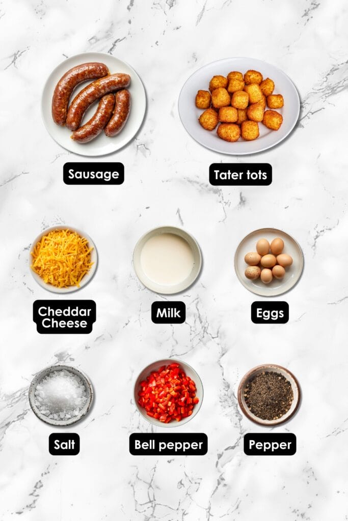 Crispy Tater Tot Omelet Bites: Easy, Customizable & Freezable 3 Crispy Tater Tot Omelet Bites: Easy, Customizable & Freezable - Tater Tot Omelets Ingredients