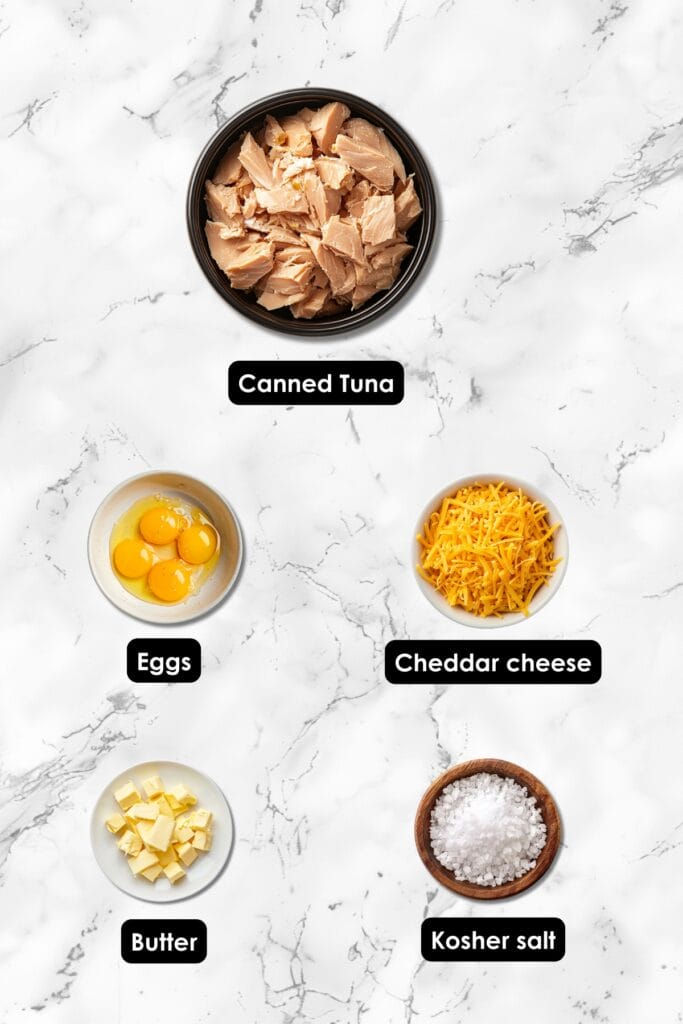 Tuna Melt Patties: A Carnivore Diet Snack Recipe 3 Tuna Melt Patties: A Carnivore Diet Snack Recipe - Tuna Melt Patties Ingredients