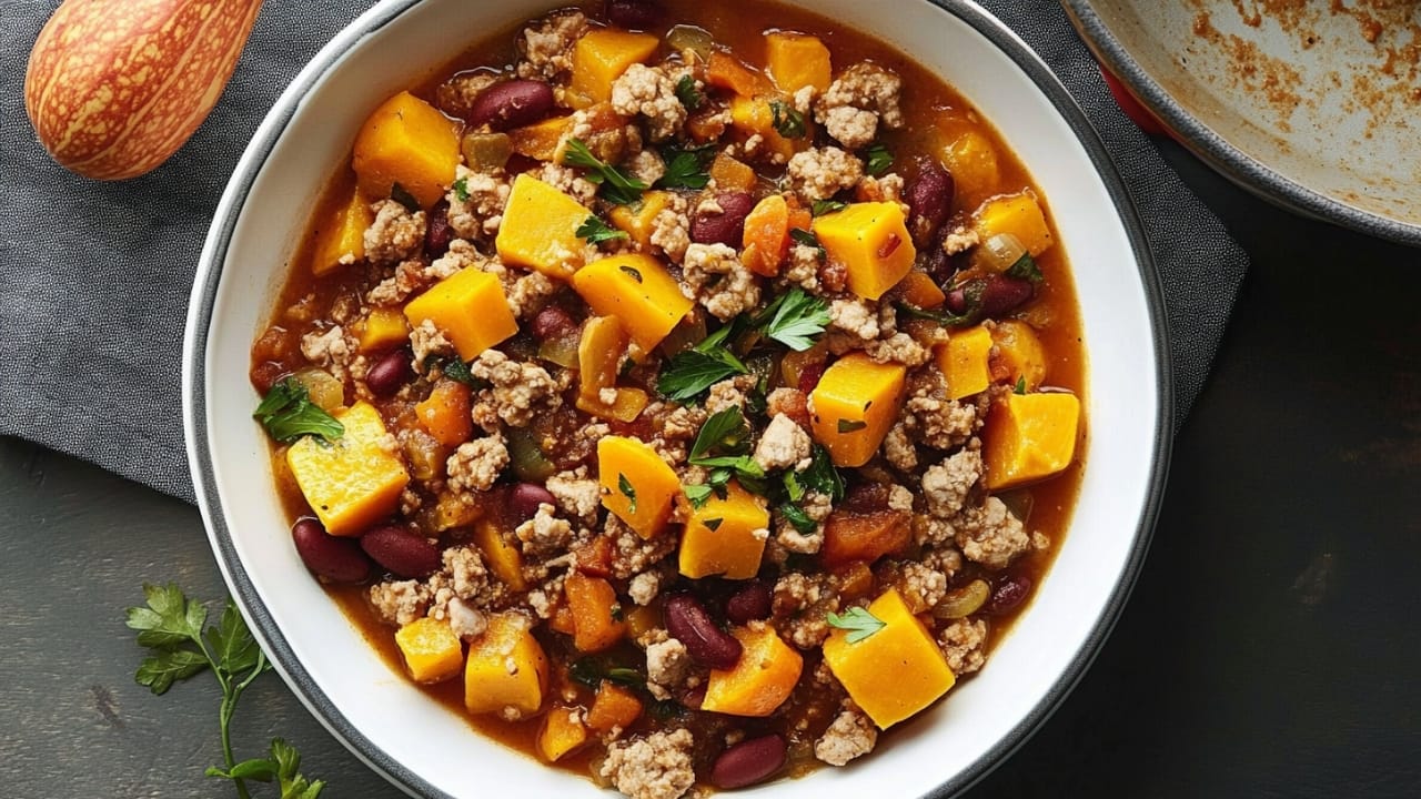 Warm Up This Fall with 18 Easy Slow Cooker Meals 7 Warm Up This Fall with 18 Easy Slow Cooker Meals - Turkey Chili with Butternut Squash