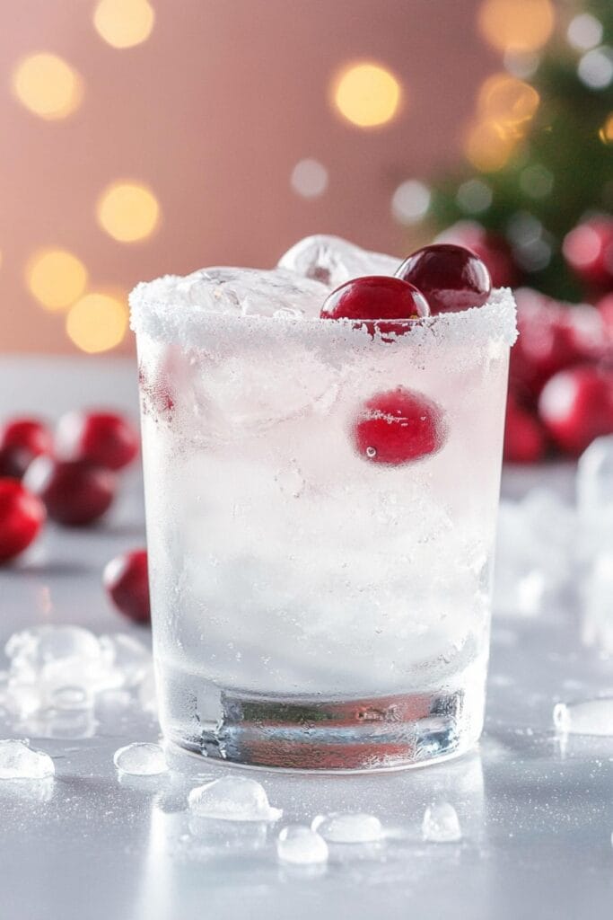 Your New Favorite Holiday Drink: White Christmas Cranberry Margarita 2 Your New Favorite Holiday Drink: White Christmas Cranberry Margarita - White Christmas Cranberry Margarita Pin