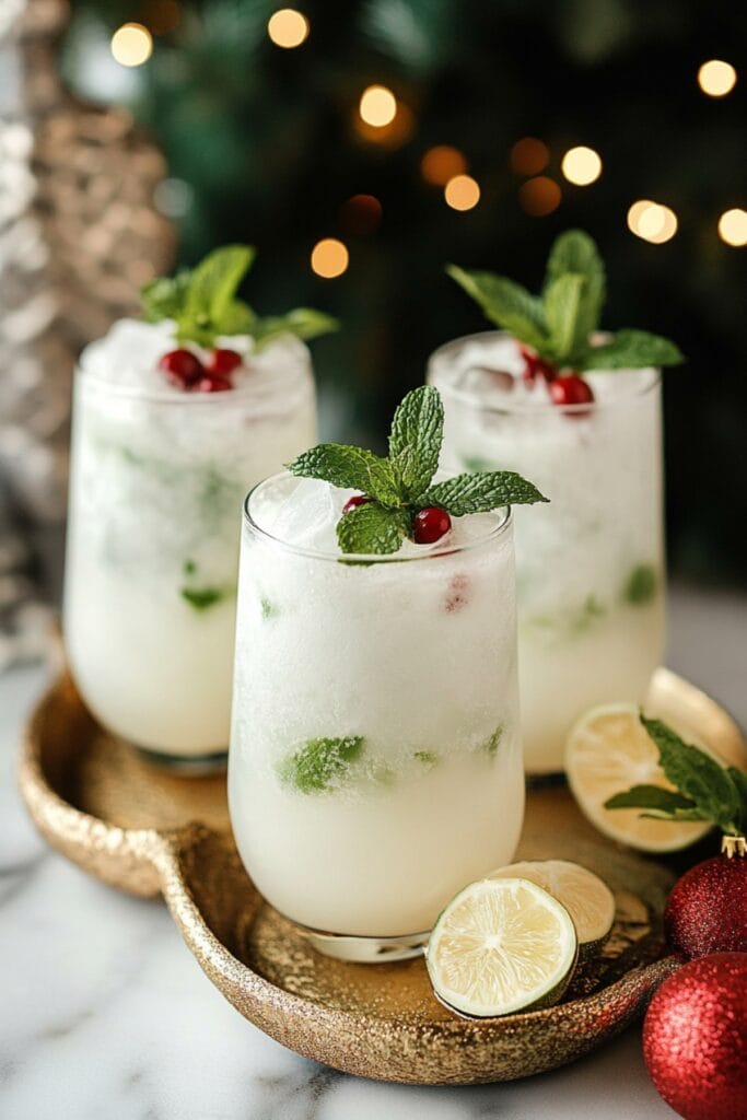 Celebrate the Season with White Christmas Mojitos 2 Celebrate the Season with White Christmas Mojitos - White Christmas Mojito Pin