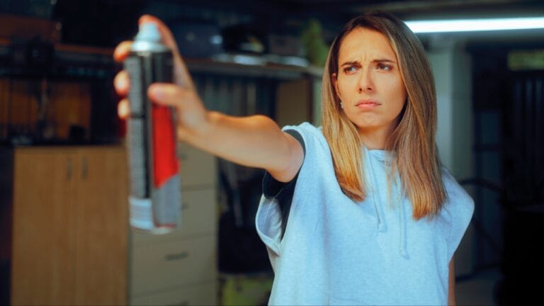 14 Dangerous Bugs You Should Eliminate on Sight - Woman Holding a Can of Insect Spray ss2504240797 degm