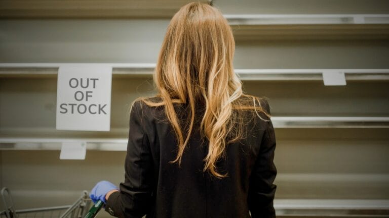 Where to Go When It All Falls Apart: 10 U.S. Safe Zones 7 Where to Go When It All Falls Apart: 10 U.S. Safe Zones - Woman hoarding food ss1989621758 degm