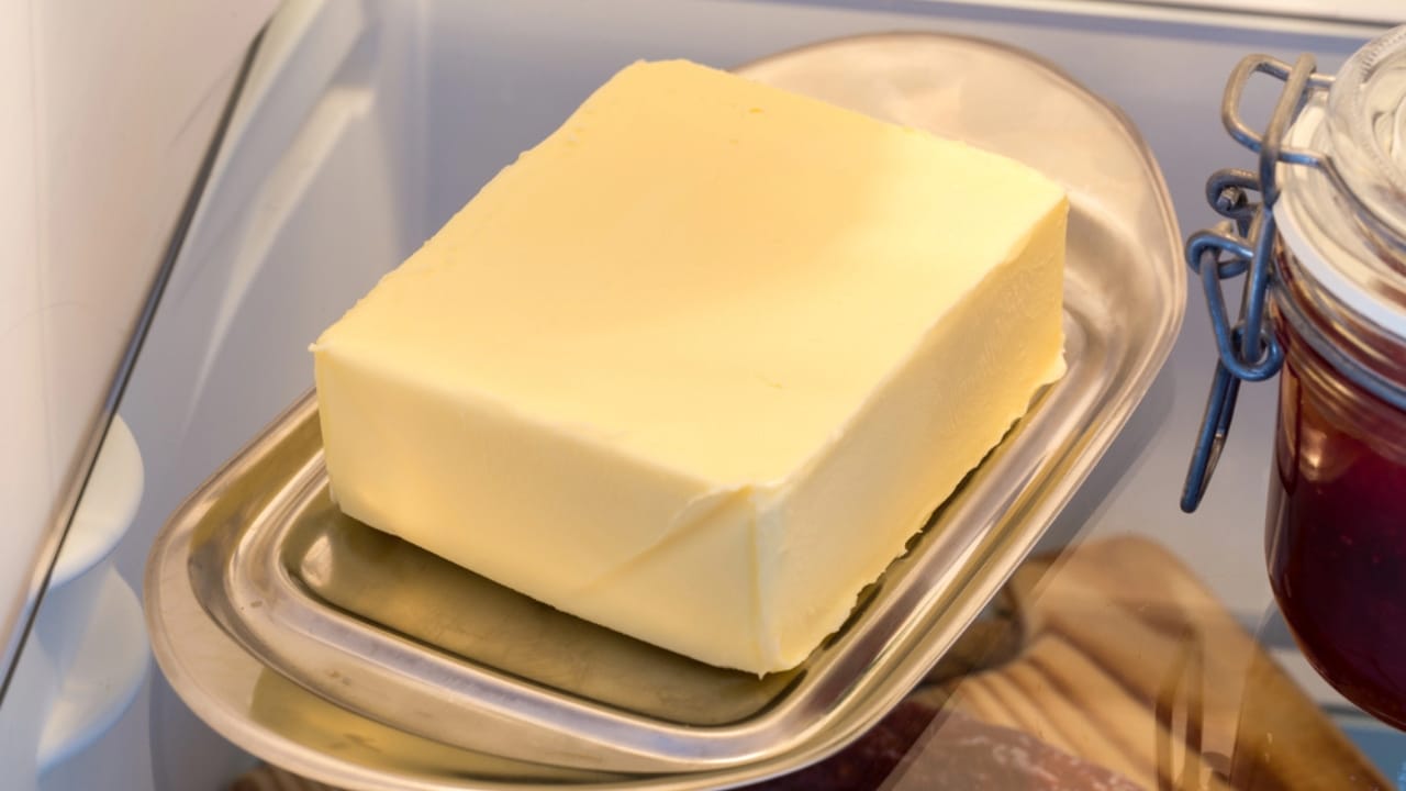 16 Foods You’d Never Guess Freeze Well—But They Do 11 16 Foods You’d Never Guess Freeze Well—But They Do - butter in fridge dp66696337 dnoh