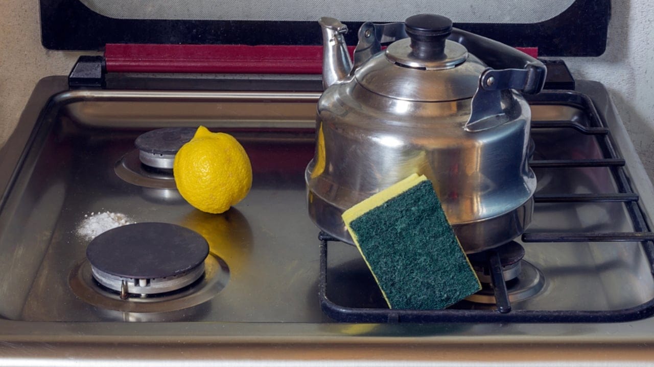 10 Common Problems You Can Treat with Lemon, Salt & Pepper 9 10 Common Problems You Can Treat with Lemon, Salt & Pepper - cleaning stove with lemon dp116045330 dnoh