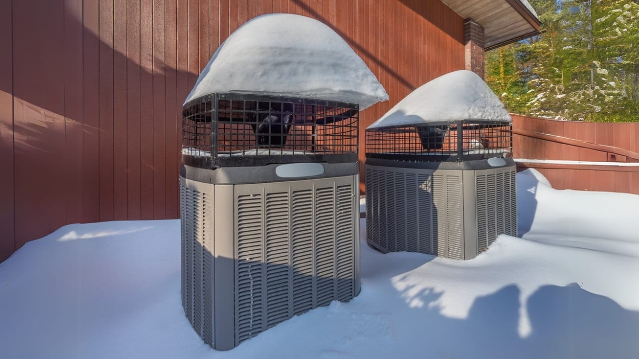 Covering Your AC This Winter May Backfire 3 Covering Your AC This Winter May Backfire - heating and air conditioning units in winter dp179239854 dnoh