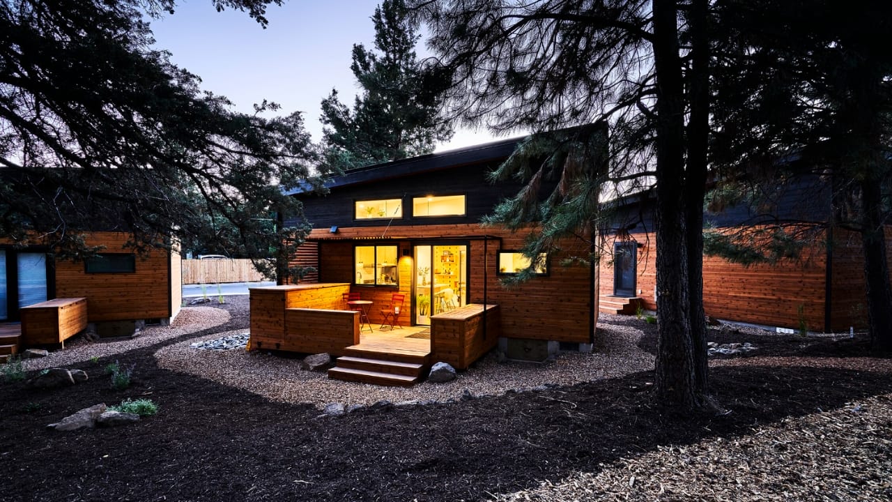 This Tiny House Community Feels Like a Modern Village - hiatus homes aesthetic design