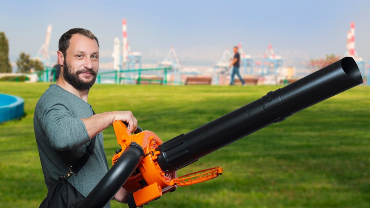 12 Leaf Blower Hacks That Will Change How You Use It Year-Round - leaf blower with a bag ss1970965040 adyh