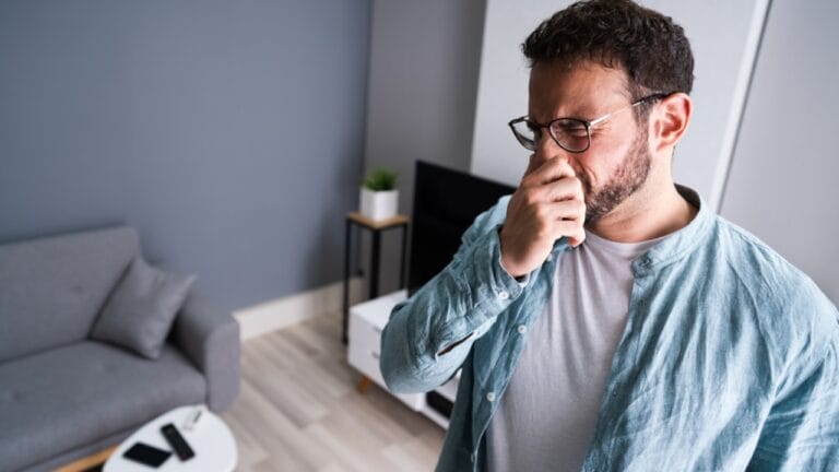 8 Easy Ways to Get Rid of That Musty "Old House" Smell 4 8 Easy Ways to Get Rid of That Musty "Old House" Smell - man smells bad odor house air conditioner ss1845418153 adyh