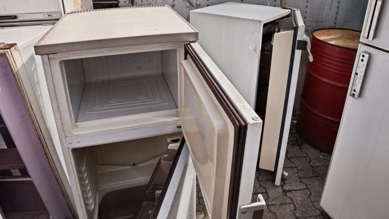 15 Things You Should Never Store in Your Garage 13 15 Things You Should Never Store in Your Garage - old refrigerator dp213407382 dnoh