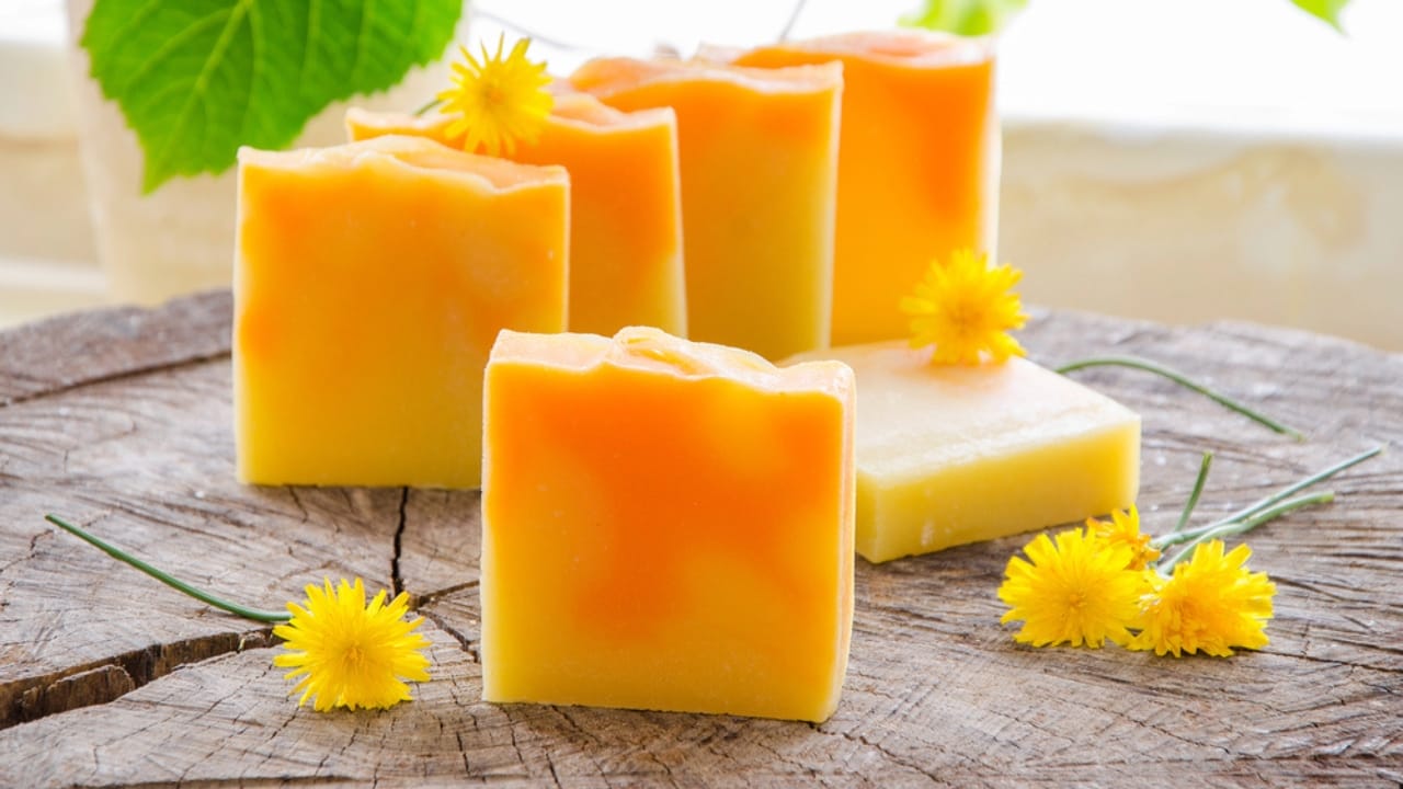 Homesteading without Land: 19 Ways to Start Today 19 Homesteading without Land: 19 Ways to Start Today - orange and dandelion herbal soap dp157984986 dnoh