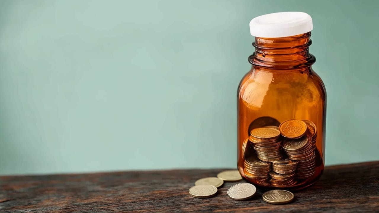 15 Ways to Repurpose Supplement & Pill Bottles for Everyday Use 6 15 Ways to Repurpose Supplement & Pill Bottles for Everyday Use - pill bottle with coins