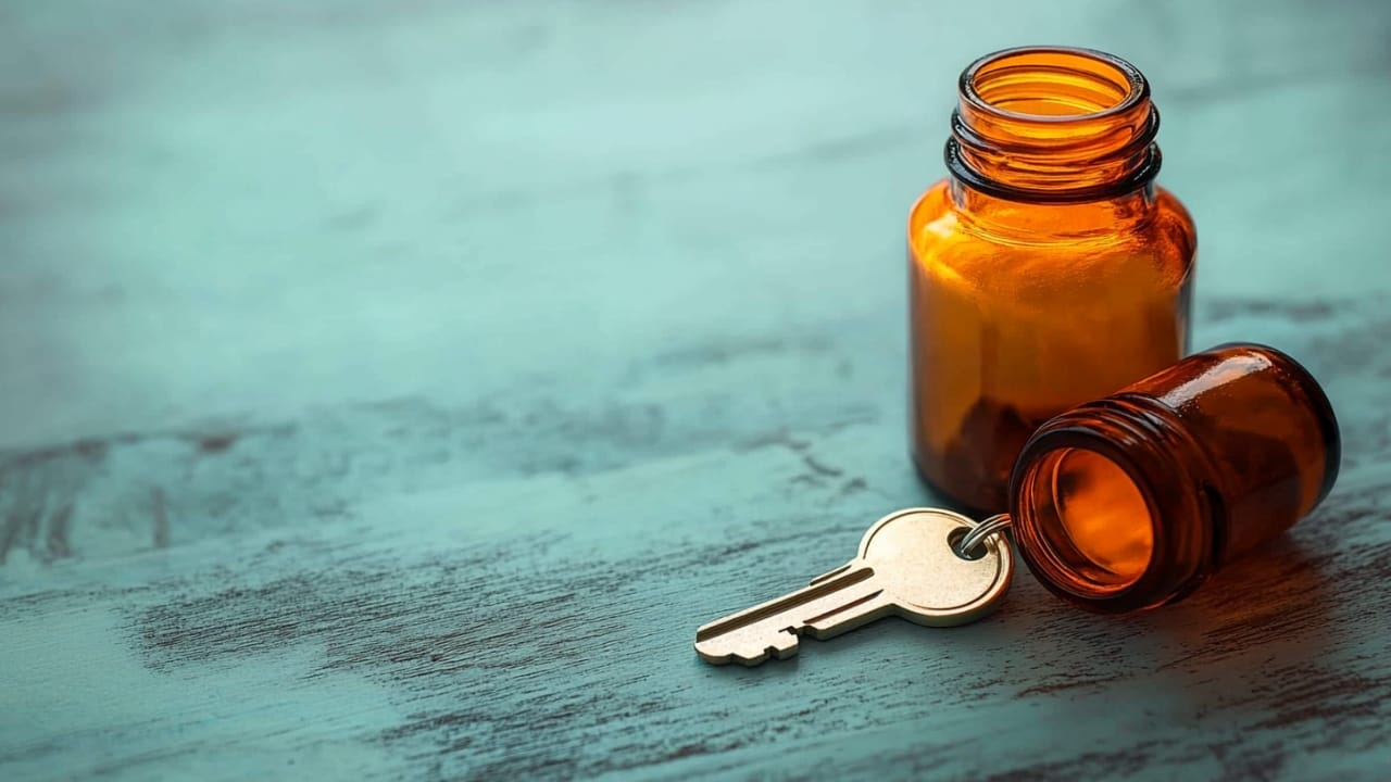 15 Ways to Repurpose Supplement & Pill Bottles for Everyday Use 12 15 Ways to Repurpose Supplement & Pill Bottles for Everyday Use - pill bottle with key