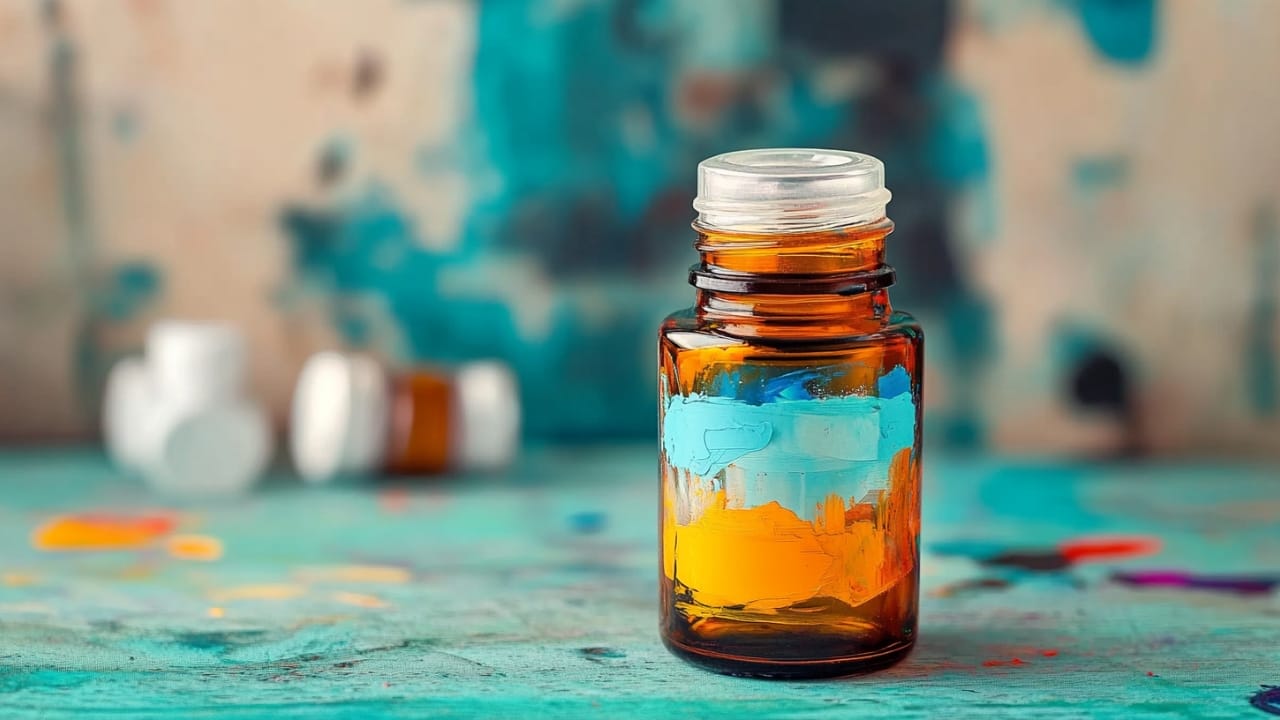 15 Ways to Repurpose Supplement & Pill Bottles for Everyday Use 15 15 Ways to Repurpose Supplement & Pill Bottles for Everyday Use - pill bottle with paint