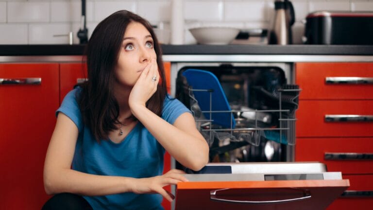 10 Everyday Home Items You’re Probably Using Wrong 10 10 Everyday Home Items You’re Probably Using Wrong - sad tired woman thinking beside dishwasher dp378248172 dnoh