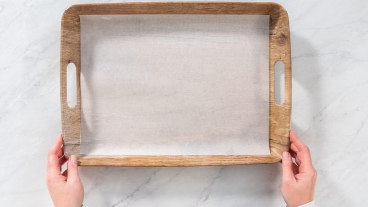 Craft the Perfect Cookie Box for Holiday Gifting 3 Craft the Perfect Cookie Box for Holiday Gifting - tray with parchment paper ss2296363915 dpdgm