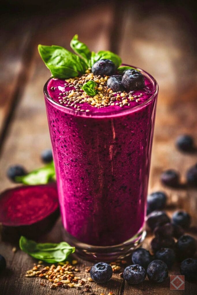 Triple B Smoothie: Bursting with Berries, Beets & Basil 3 Triple B Smoothie: Bursting with Berries, Beets & Basil - triple b SMOOTHIE RECIPE 2