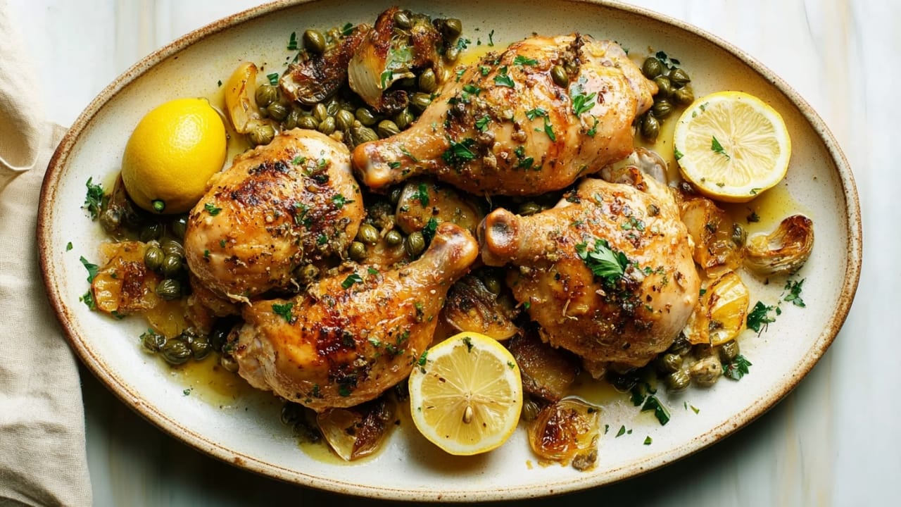 25 Easy Chicken Recipes Perfect for Quick Dinner Ideas 17 25 Easy Chicken Recipes Perfect for Quick Dinner Ideas - Anchovy Chicken with Lemon Capers 1