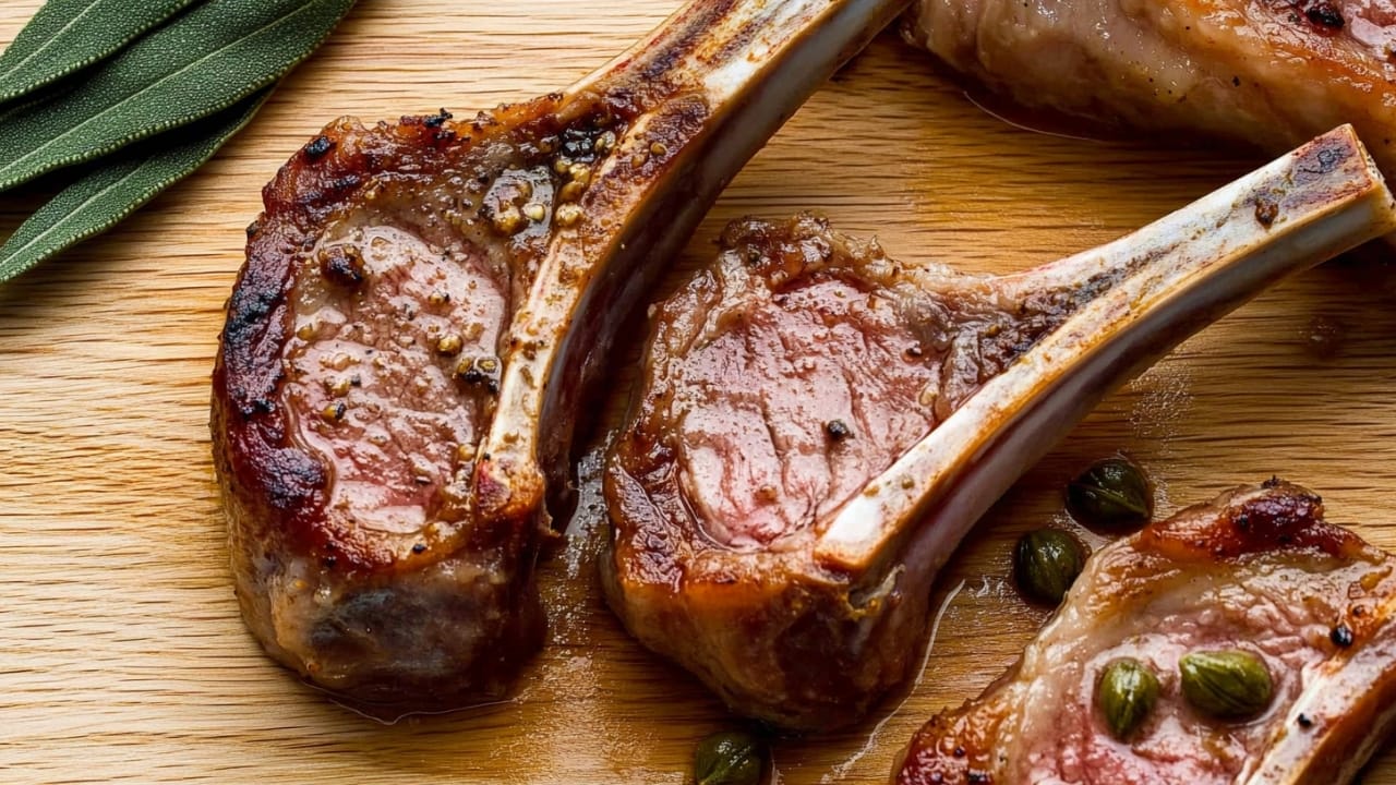 Taste the World: 25 Bold Dinner Recipes with Global Flavors 9 Taste the World: 25 Bold Dinner Recipes with Global Flavors - Anchovy Lamb Chops with Capers Garlic 1