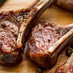 Easy Mediterranean Lamb Chops with Garlic & Anchovies 4 Easy Mediterranean Lamb Chops with Garlic & Anchovies - Anchovy Lamb Chops with Capers Garlic 1